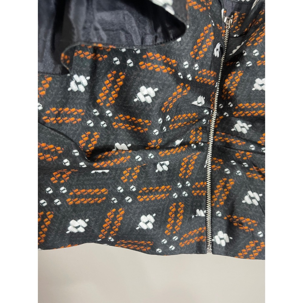Autumn‎ Adeigbo Jules Top Diamond Print Ruffle Sleeve Crop Top Size 16 NWT - Picture 6 of 13